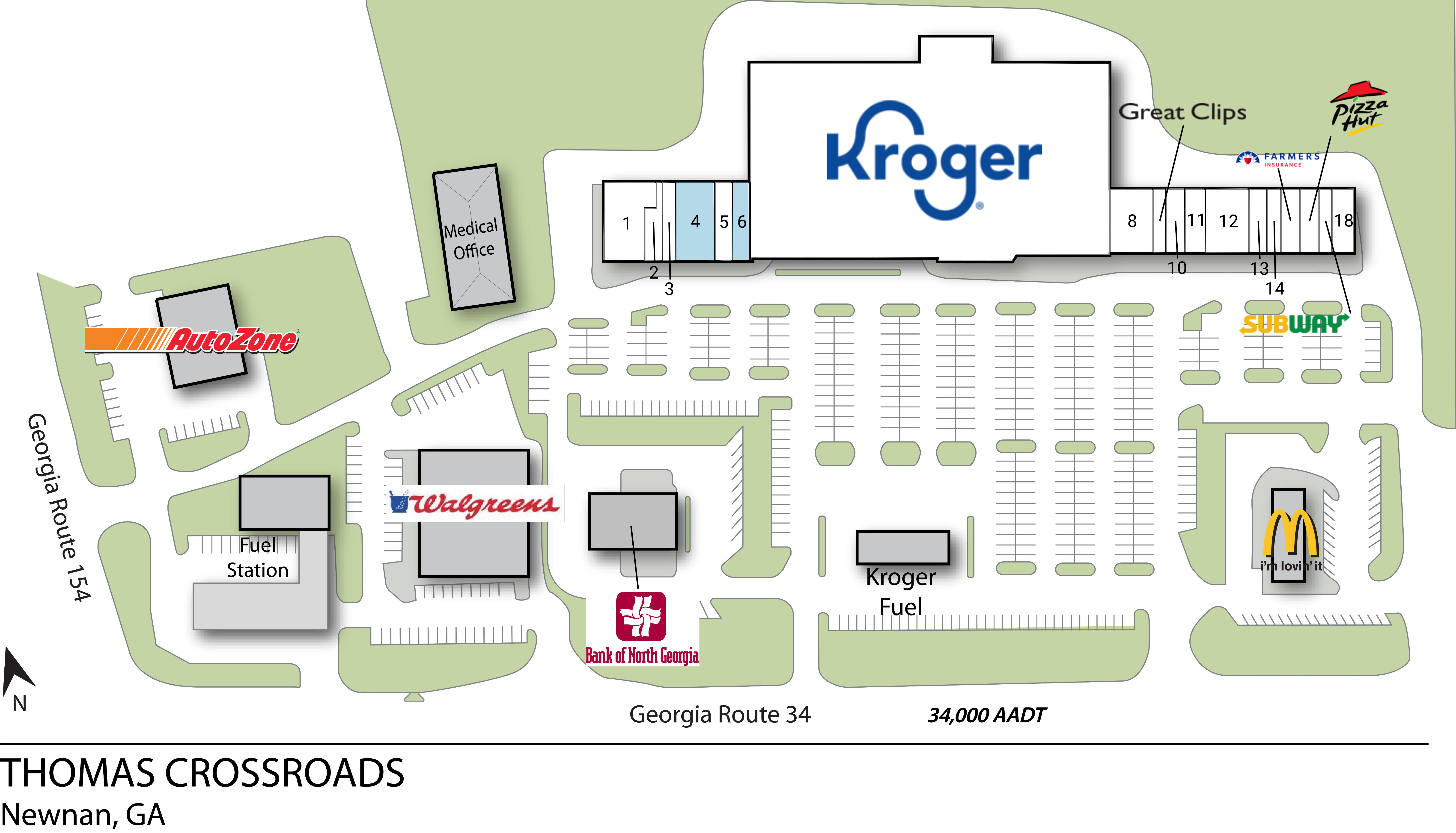 Newnan Ga Thomas Crossroads Retail Space Inventrust